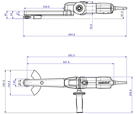 Шліфувальні машини для кутових зварних швів METABO KNSE 9-150 Set