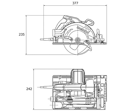 Ручная дисковая пила METABO KS 55 FS