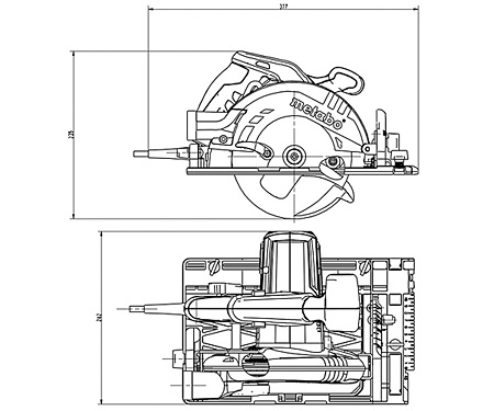 Ручная дисковая пила METABO KS 55 FS Set