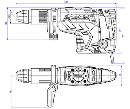 Отбойный молоток METABO MHEV 11 BL