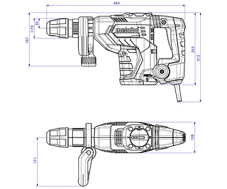 Отбойный молоток METABO MHEV 5 BL