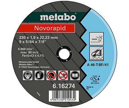 Відрізний круг METABO Novorapid 180 мм (616273000)