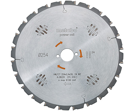 Пильний диск METABO Power Cut 210 мм (628007000)