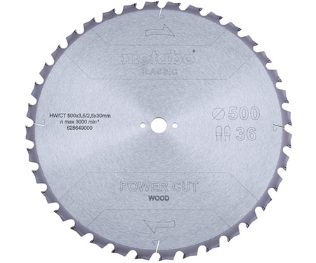 Пильний диск METABO Power Cut Wood Classic 500 мм (628649000)