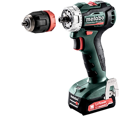 Аккумуляторный шуруповерт METABO PowerMaxx BS 12 BL Q (2 x 2,0 Ач)