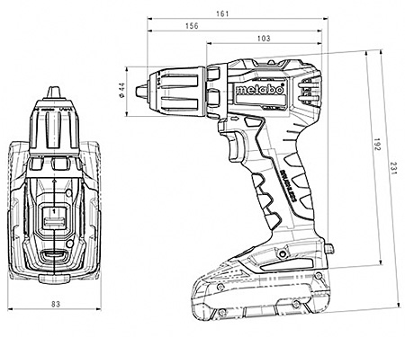 Аккумуляторный шуруповерт METABO BS 18 L BL + MetaLoc