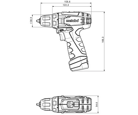 Аккумуляторный шуруповерт METABO PowerMaxx BS