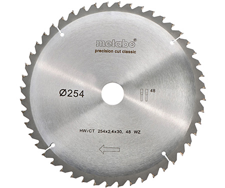 Пильний диск METABO Precision Cut Classic 254 мм (628061000)