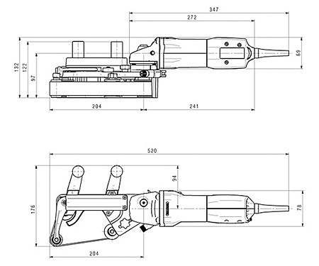 Шлифмашина для труб METABO RBE 9-60 Set