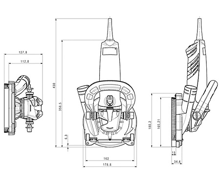 Шлифмашина по бетону METABO RS 14-125 + чашка абразив