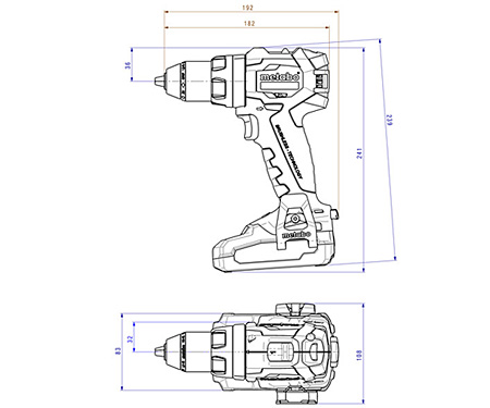 Аккумуляторный шуруповерт METABO SB 18 LT BL