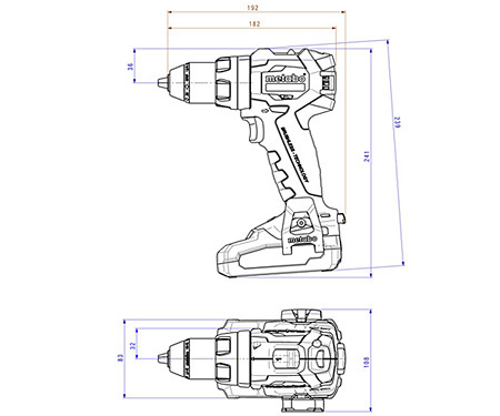 Аккумуляторный шуруповерт METABO SB 18 LT BL LiHD Set (3,5 Ач)