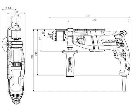 Ударний дриль METABO SBE 850-2 S