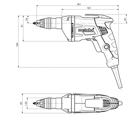 Шуруповерт для гипсокартона METABO SE 4000