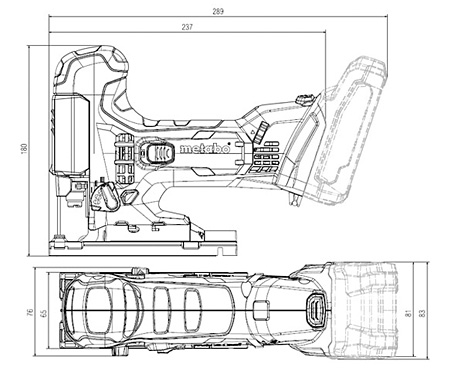 Аккумуляторный лобзик METABO STA 18 LTX 100 (5,2 Ач)
