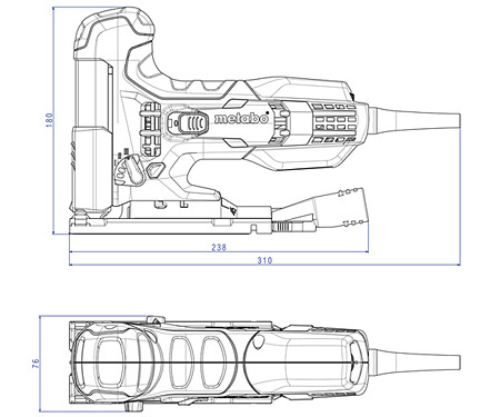 Лобзик METABO STE 100 Quick + кейс