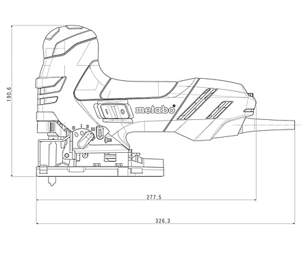 Лобзик METABO STE 140 + кейс