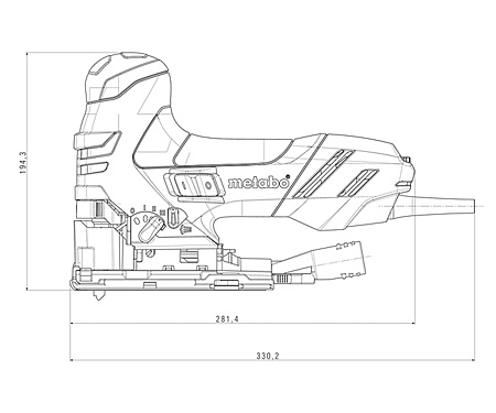 Лобзик METABO STE 140 PLUS + кейс