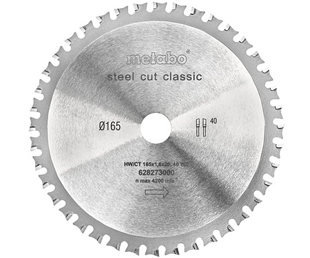 Пильний диск METABO Steel Cut Classic 165 мм (628273000)