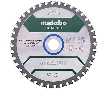 Пильный диск METABO Steel Cut Classic 165 мм (628651000)