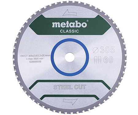 Пильний диск METABO Steel Cut Classic 305 мм (628668000)