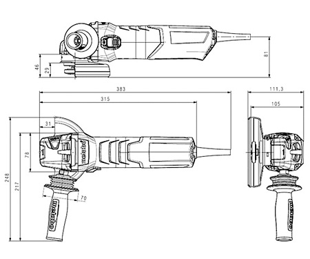 Кутова шліфмашина METABO WEA 17-125 Quick