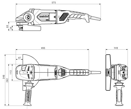 Кутова шліфмашина METABO WEA 24-230 MVT Quick