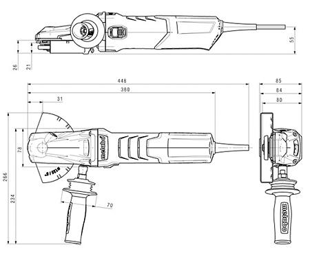 Кутова шліфмашина METABO WEF 15-125 Quick