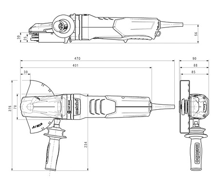 Кутова шліфмашина METABO WEPBF 15-150 Quick