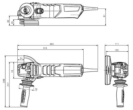 Кутова шліфмашина METABO WEV 15-125 Quick Inox