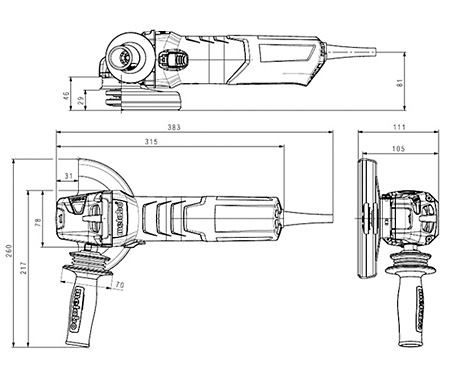 Кутова шліфмашина METABO WEVA 15-150 Quick