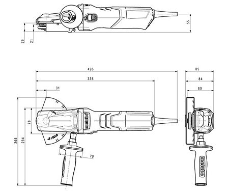Кутова шліфмашина METABO WEVF 10-125 Quick Inox Set