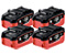 Набір акумуляторних блоків METABO LiHD 18 В - 5,5 Ач (4 шт.)